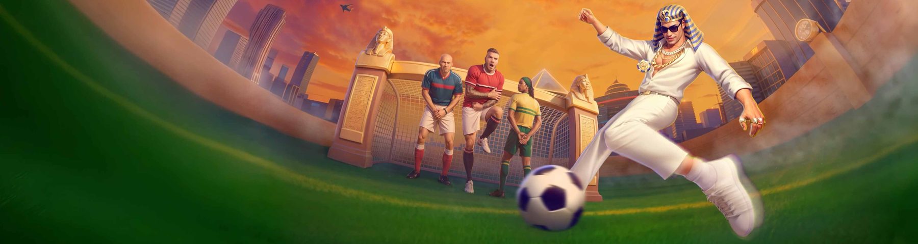 Faraone Realz che calcia un pallone